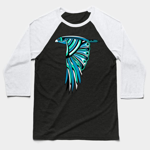 Hawk Deco 2 Baseball T-Shirt by qetza